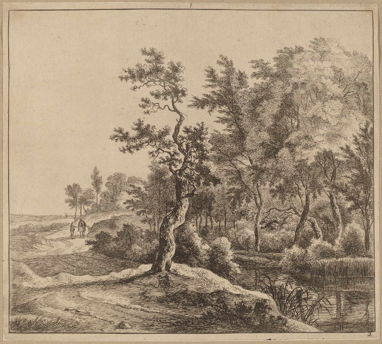 Landscape with a Winding Road by Jan Hackaert