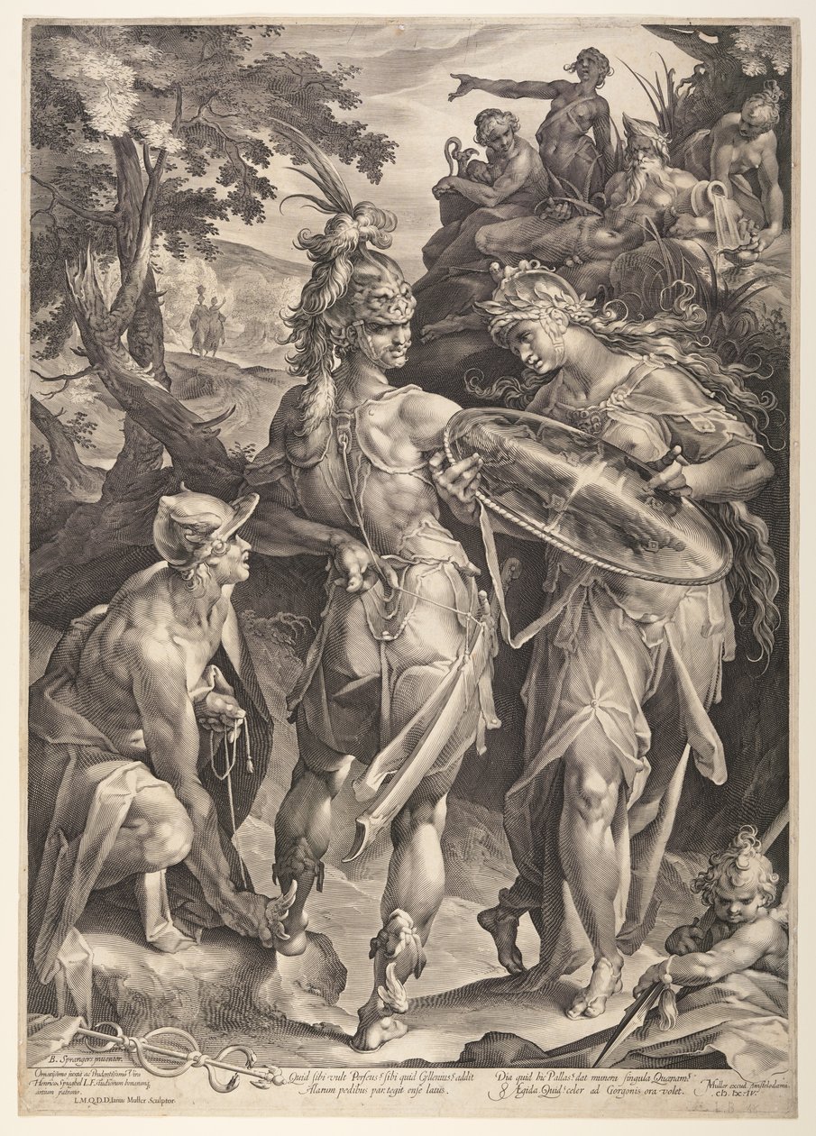Minerva Arming Perseus by Jan Harmensz. Muller