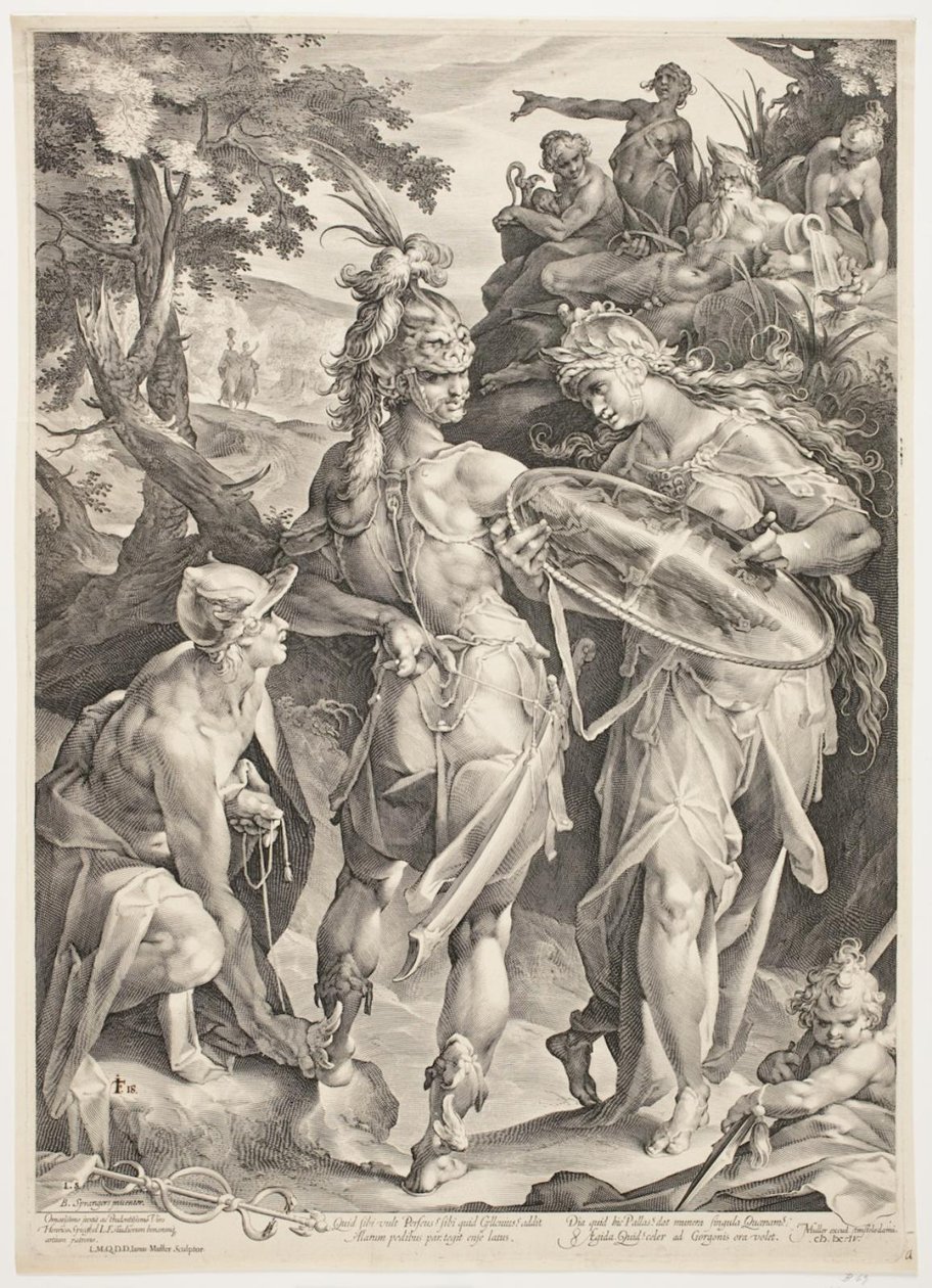 Minerva and Mercury Arming Perseus for His Encounter with Medusa by Jan Harmensz. Muller