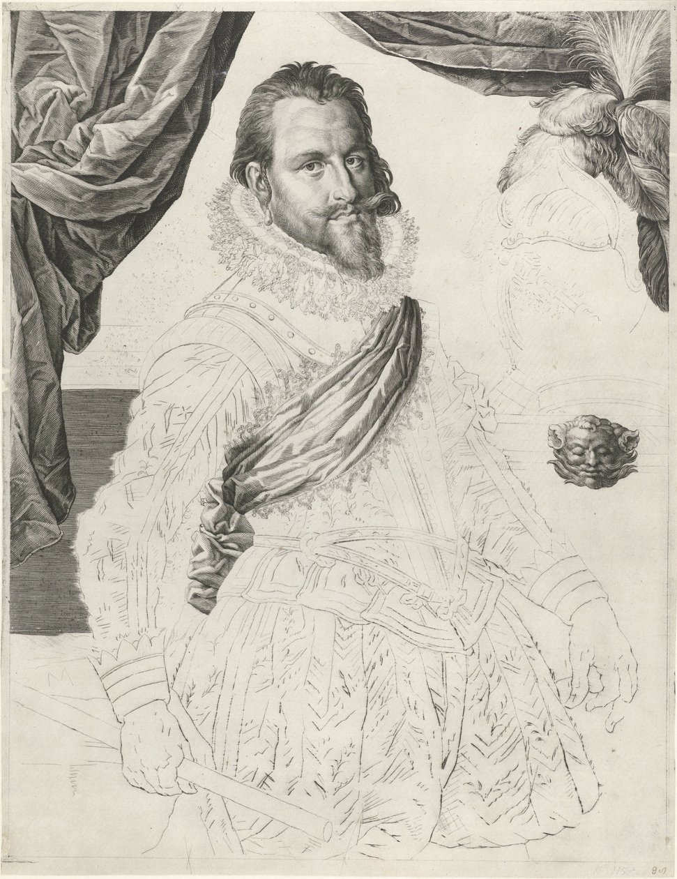 Portrait of King Christian IV of Denmark and Norway by Jan Harmensz. Muller