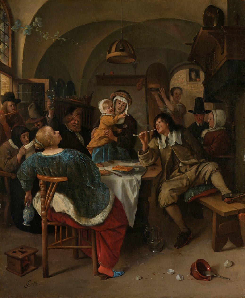Family Scene by Jan Havicksz. Steen