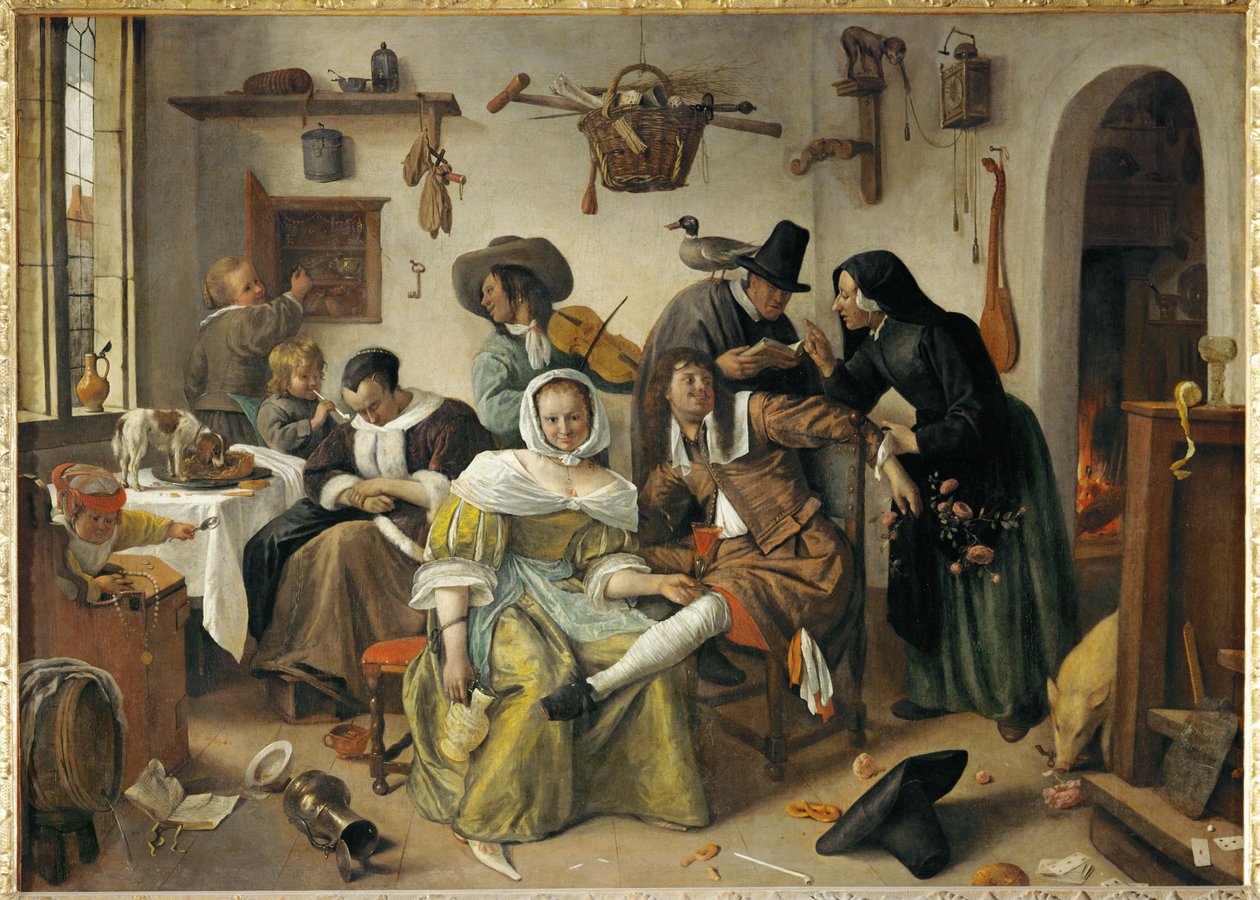 The Topsy-Turvy World by Jan Havicksz. Steen
