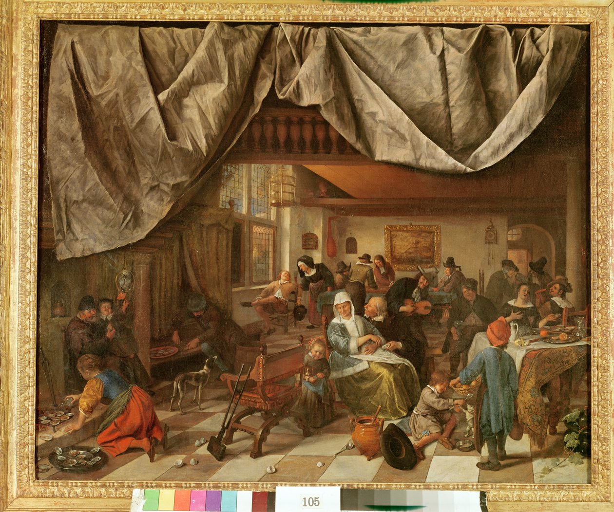 The Brewery of Jan Steen  by Jan Havickszoon Steen