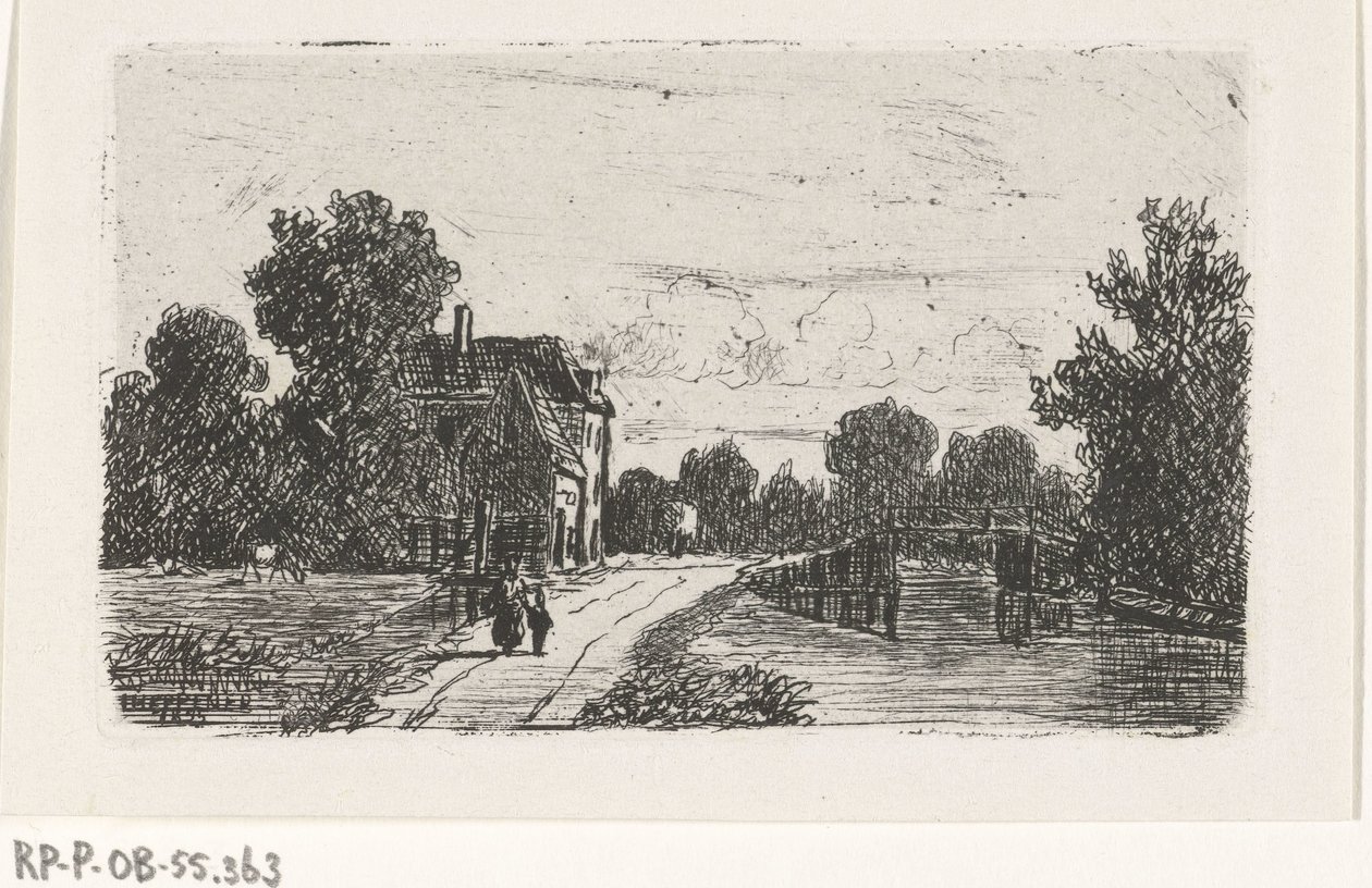 Landscape with a Bridge over a Canal by Jan Heppener