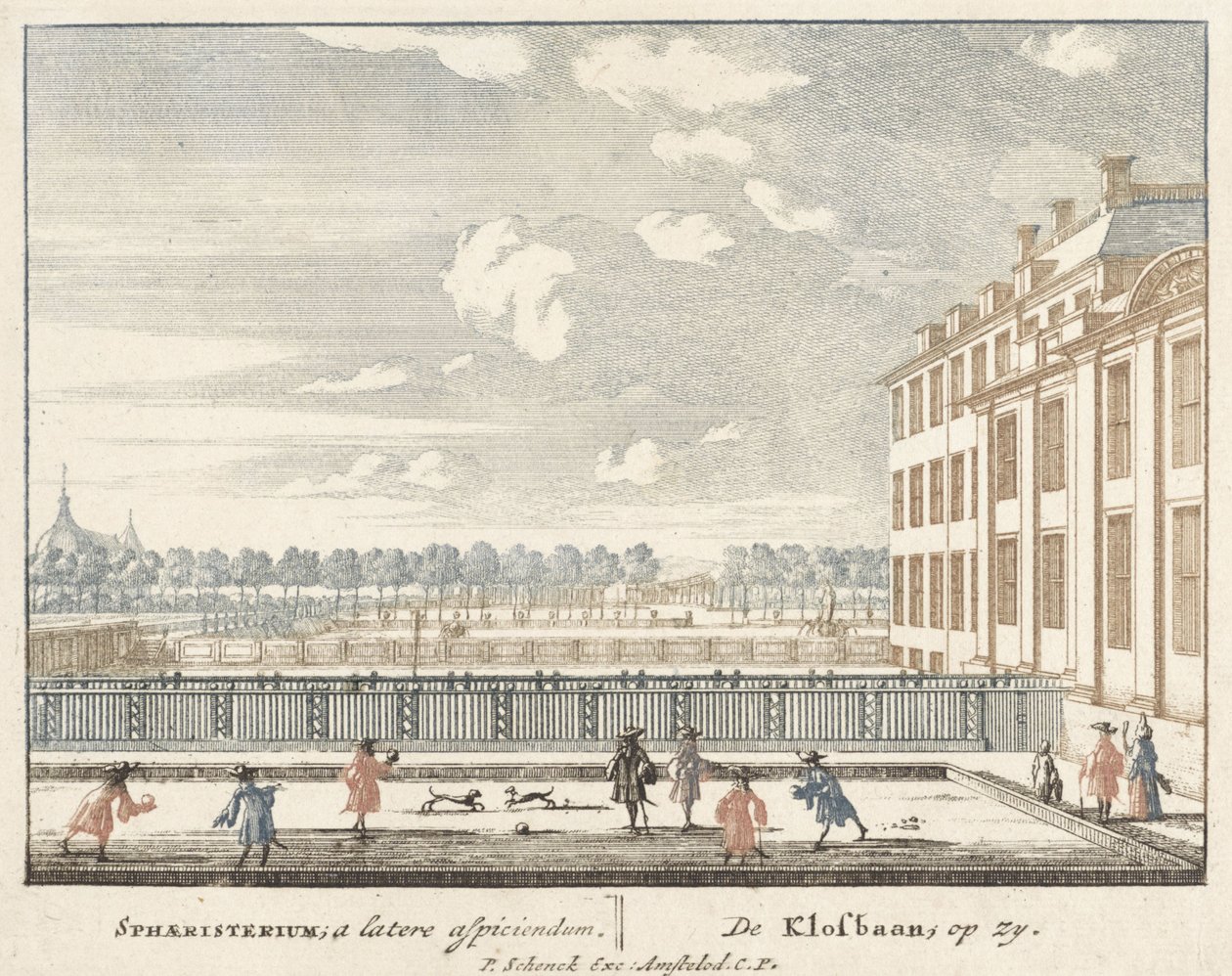 Game of Klosbaan at the Het Loo Palace, 1694-97 by Jan I van Call