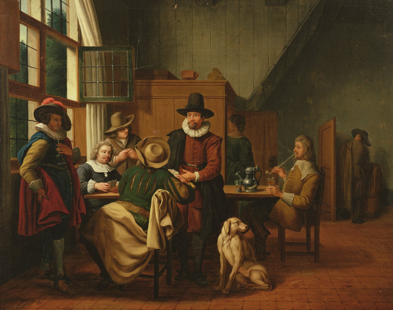 Interior of a Tavern by Jan Josef the Elder Horemans