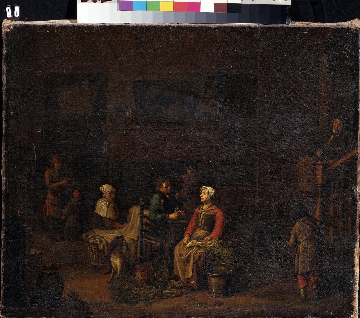The Kitchen. Servants Preparing Their Masters