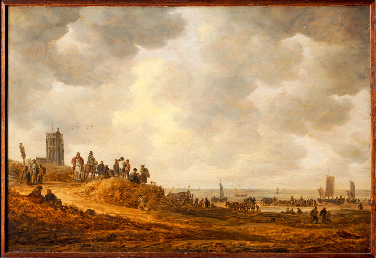 Beach Near Egmond by Jan Josephsz van Goyen