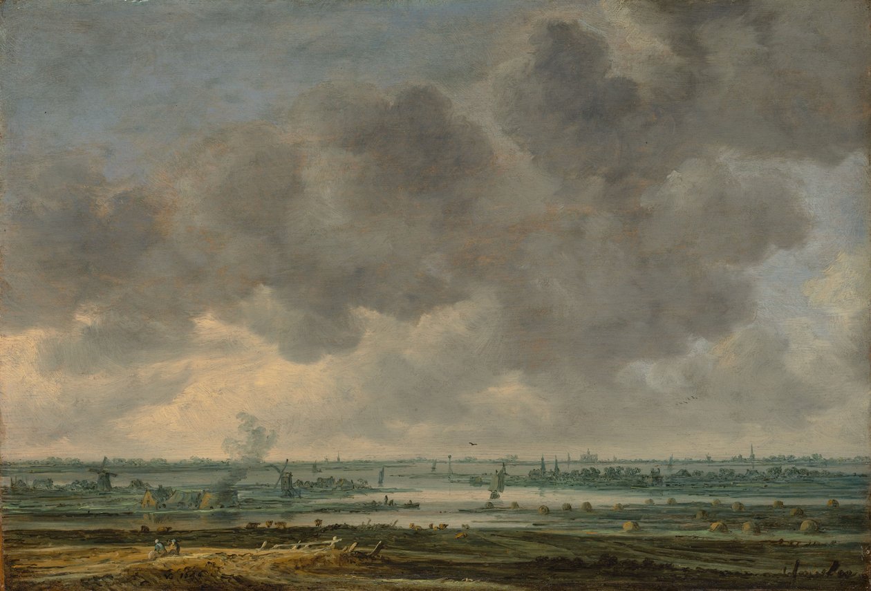 View of Haarlem and the Haarlemmer Meer by Jan Josephsz van Goyen