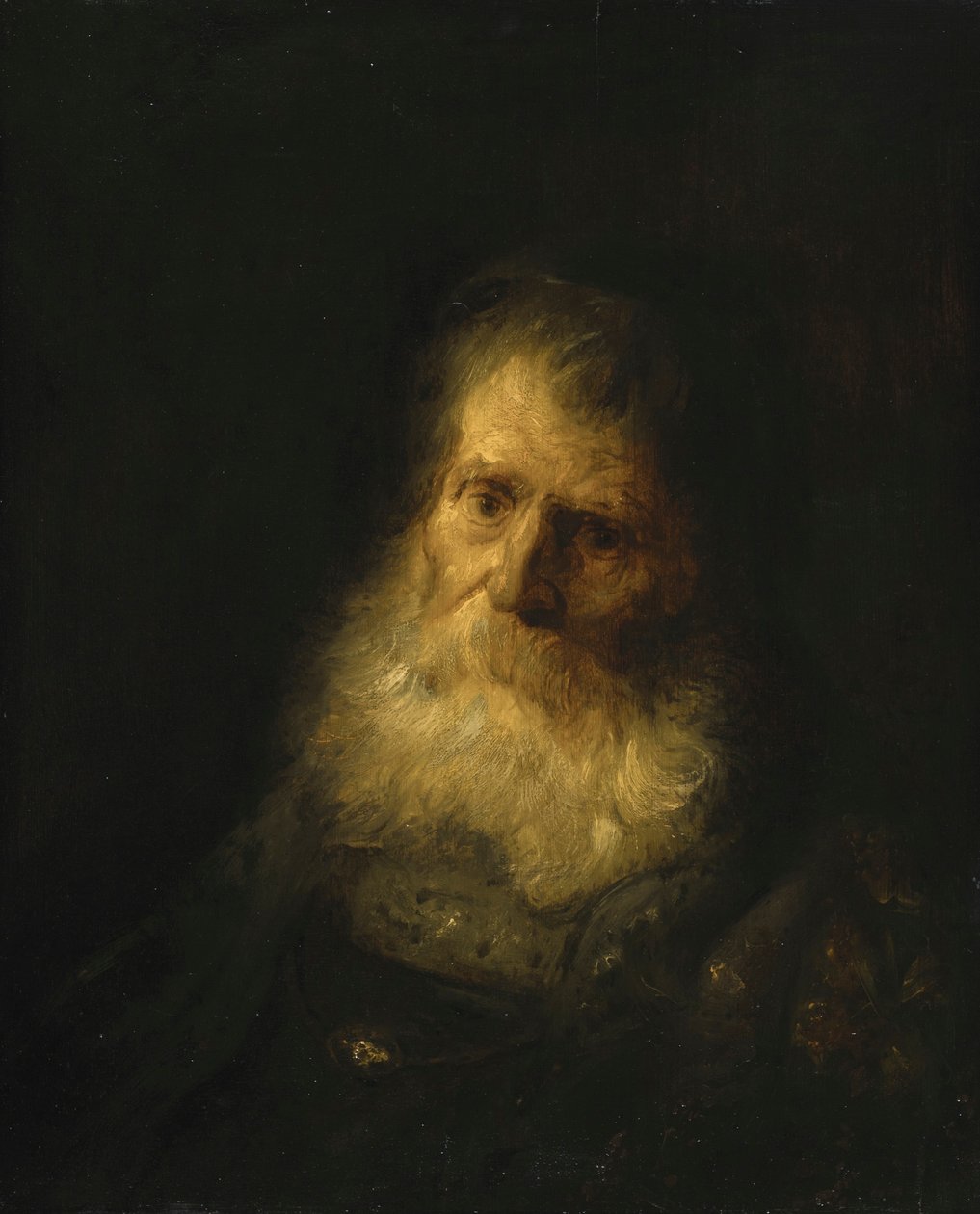 A Tronie: The Head and Shoulders of an Old Bearded Man by Jan Lievens