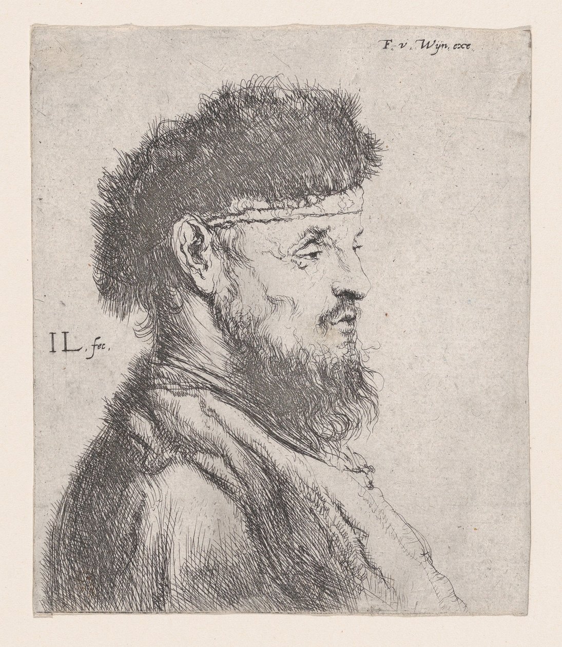 Bust of a Man with a Fur Cap, 17th century by Jan Lievens