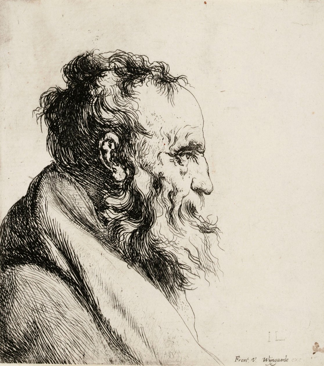 Bust of an Old Man, Facing Right by Jan Lievens