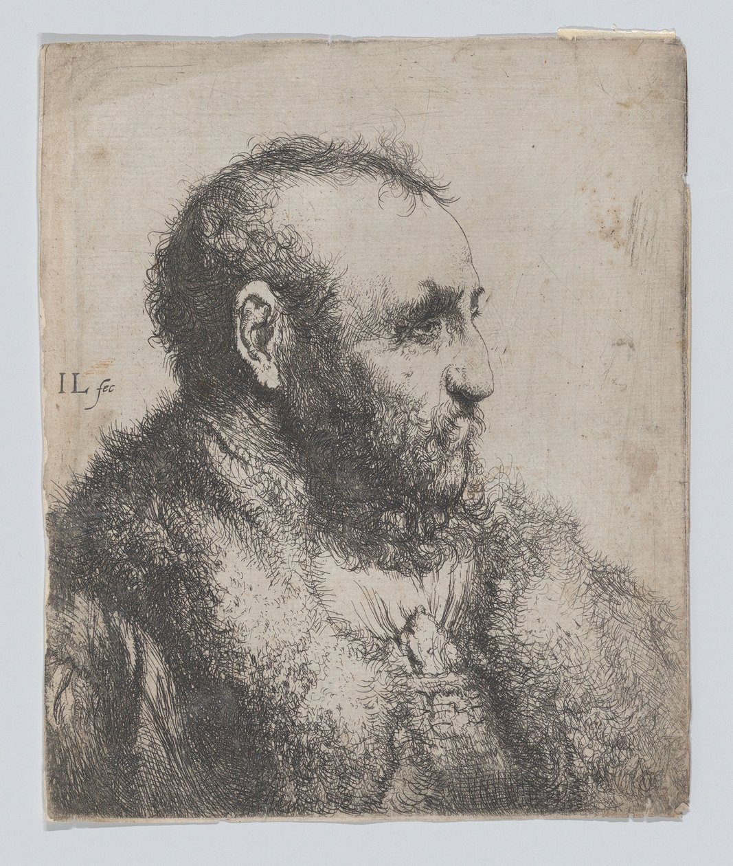Bust of an Old Man with a Fur Collar by Jan Lievens