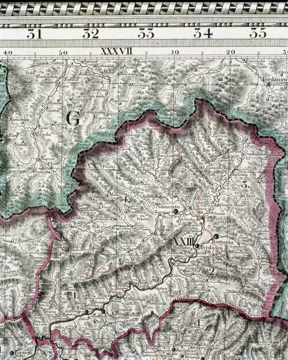 Map of the Kingdom of Hungary, Printed by Godfried by Jan Lipszki