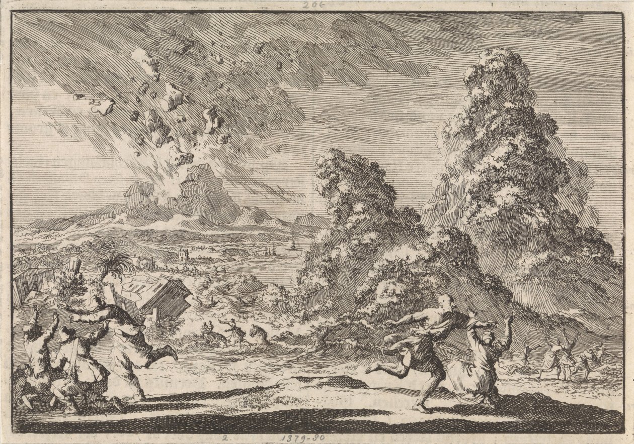 Earthquake in Ambon, 1674 by Jan Luyken