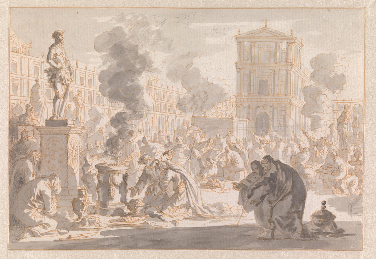 Idolatry of Manasseh (2 Kings 21: 1-7) by Jan Luyken