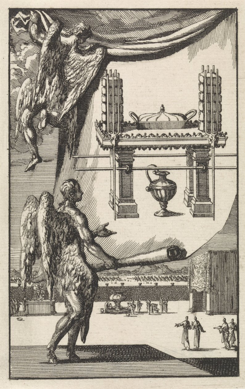 Angels Viewing the Design for the Table of Showbread by Jan Luyken