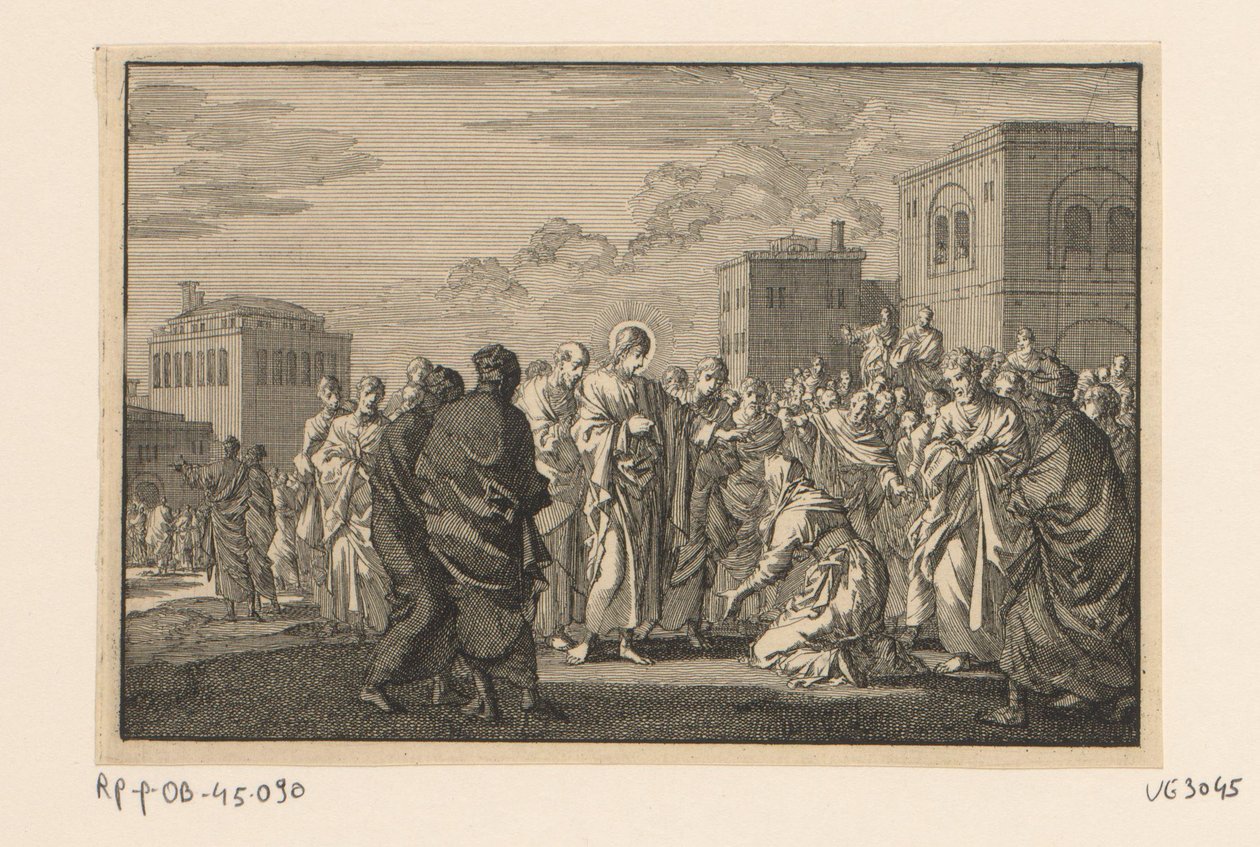 Healing of a Woman Who Suffered from Hemorrhages by Jan Luyken