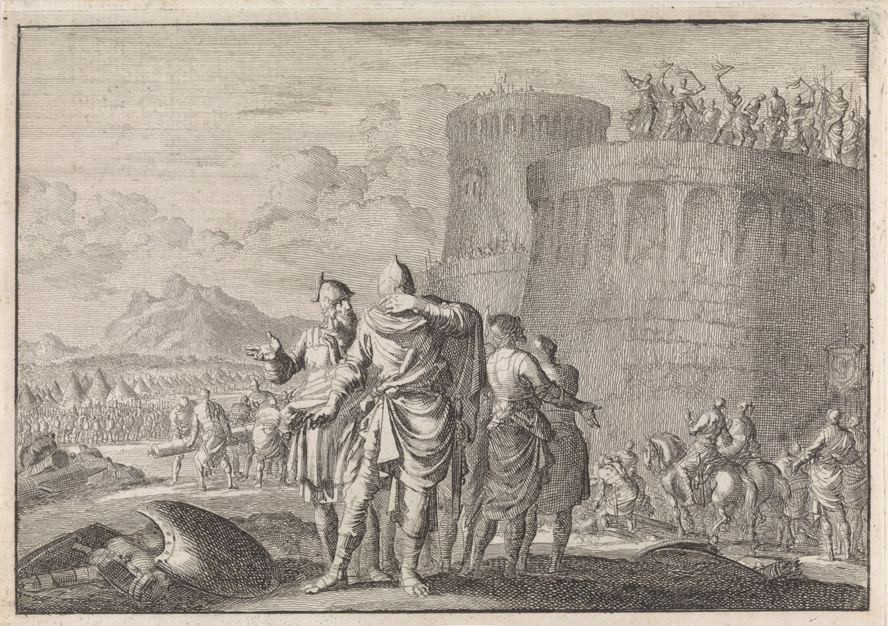 Hyrcanus, Son of Simon, Turns Away during the Siege of the Dagon Fortress by Jan Luyken
