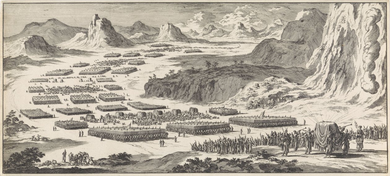Military Campaign of the Twelve Tribes of Israel with the Tabernacle by Jan Luyken