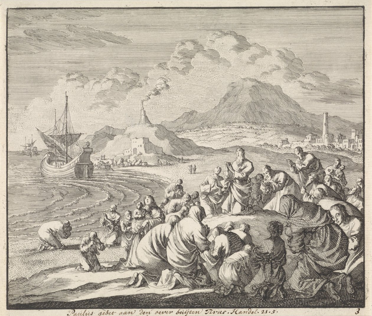 Paul Praying at the Shore of Tyre by Jan Luyken