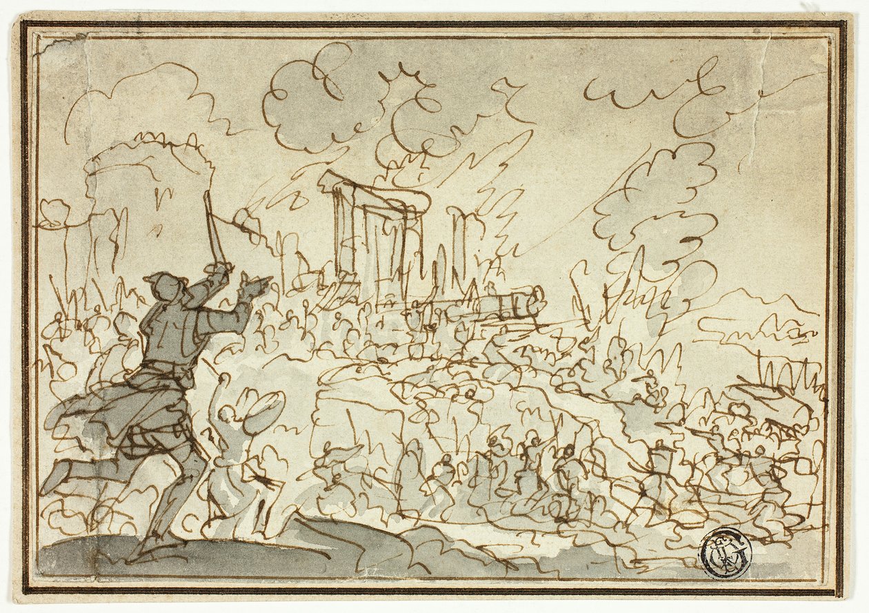 Siege of Fortress by Jan Luyken