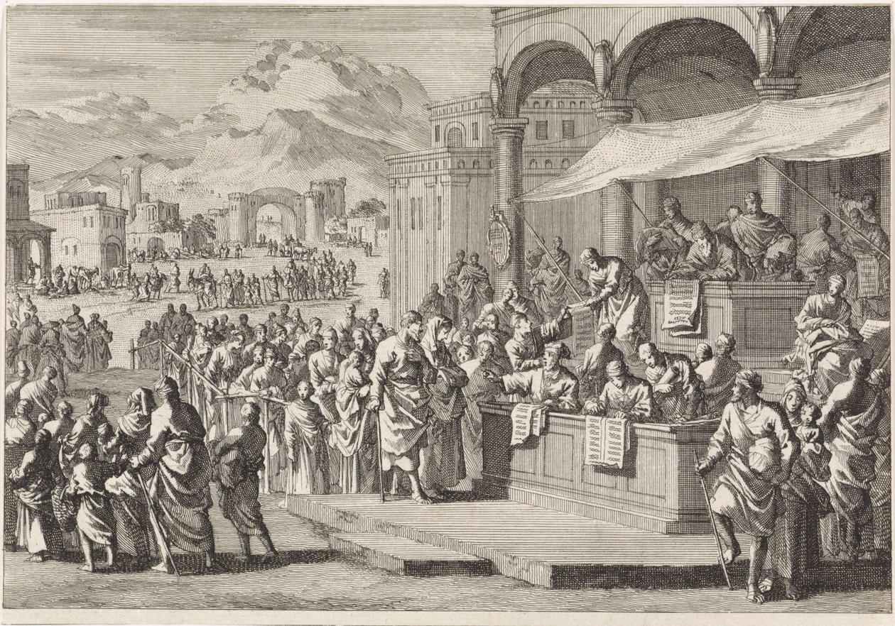 Census at Bethlehem by Jan Luyken