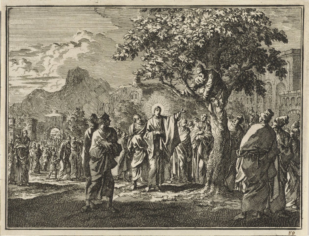 Zacchaeus in the Fig Tree by Jan Luyken