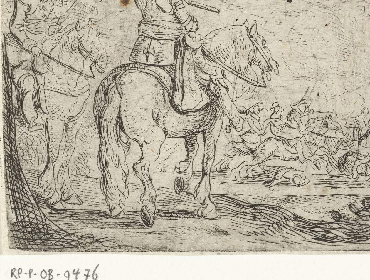 Two Riders in a Cavalry Battle (Cavalry Battles) by Jan Martszen de Jonge