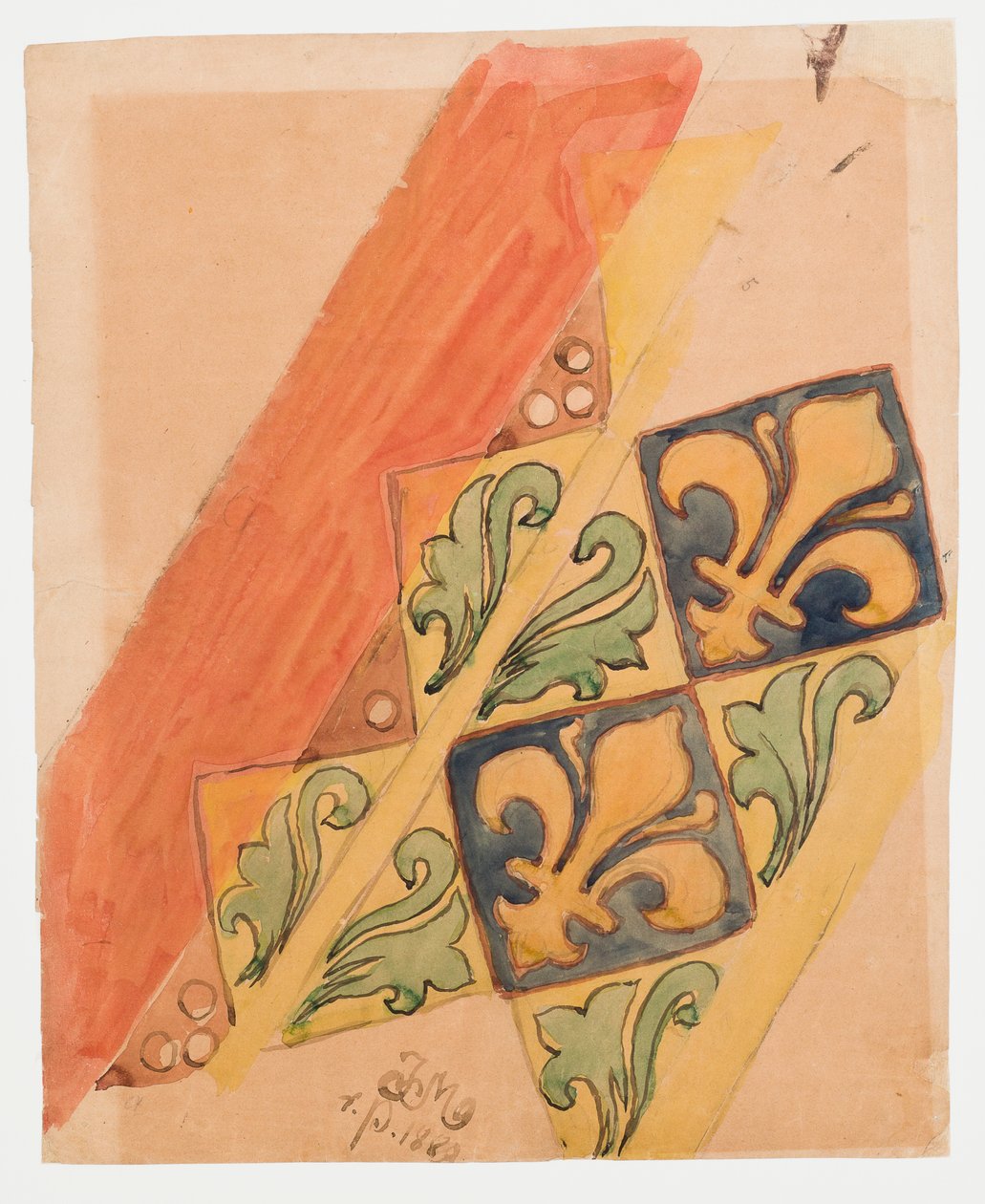 Cartoon for the polychromy of St. Mary