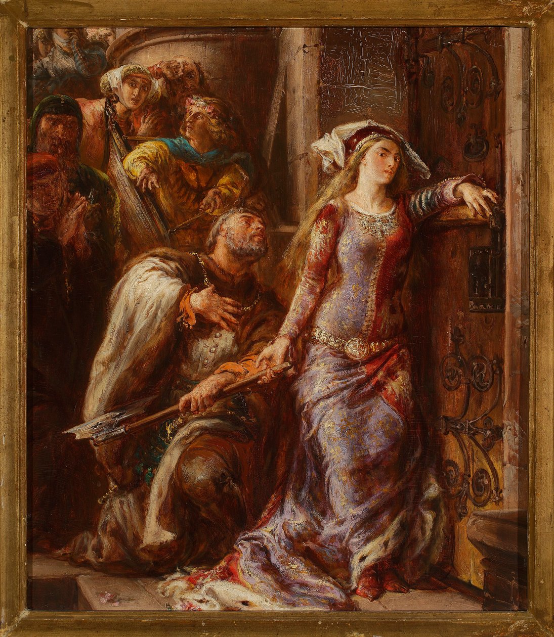Queen Jadwiga and Dymitr of Goraj by Jan Matejko