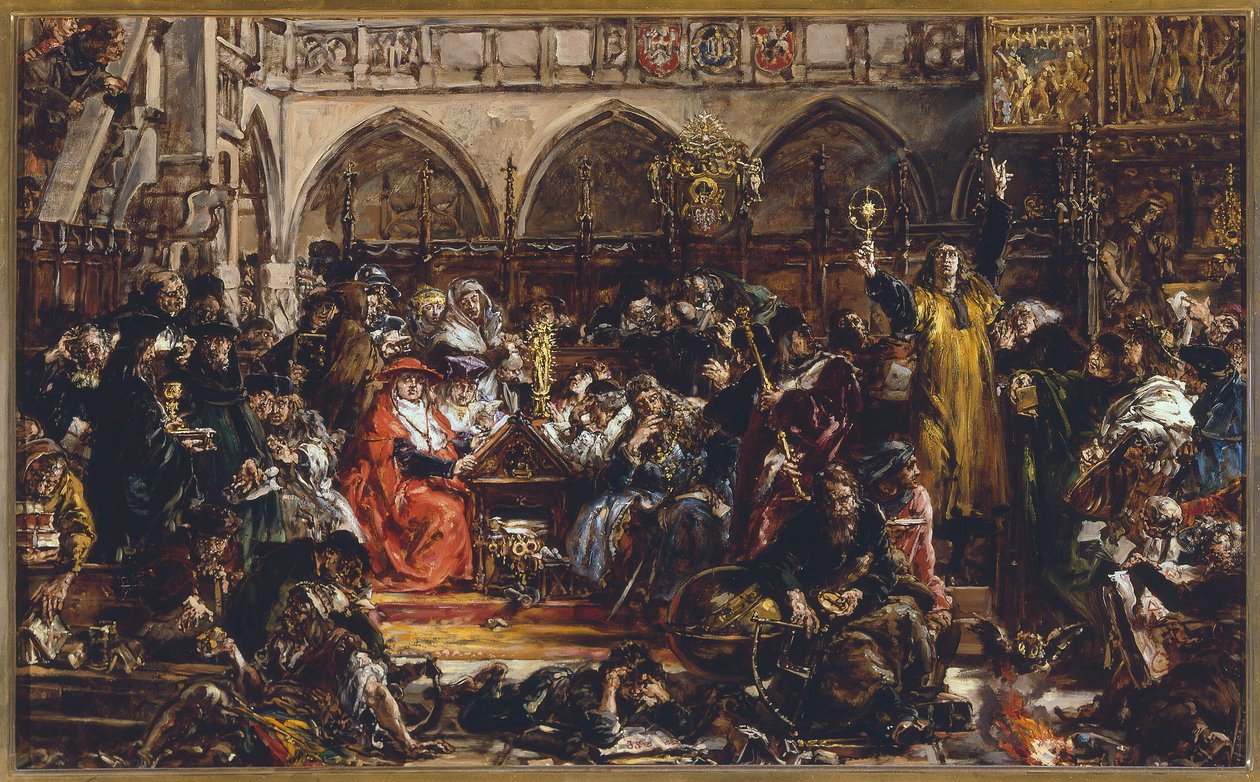 The Influence of the University on the Country in the 15th Century. New Currents. Hussitism and Humanism by Jan Matejko