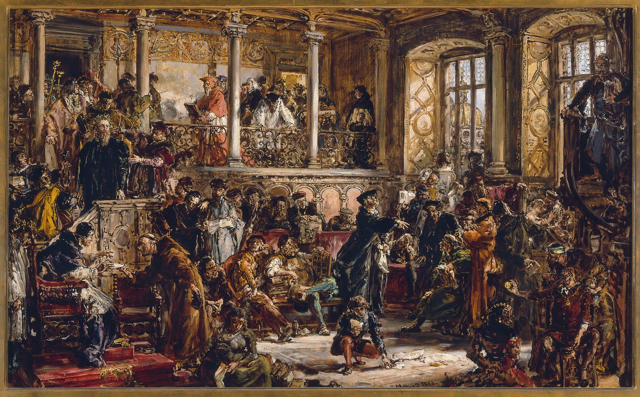 The Golden Age of Literature in the 16th Century. Reformation. Predominance of Catholicism by Jan Matejko