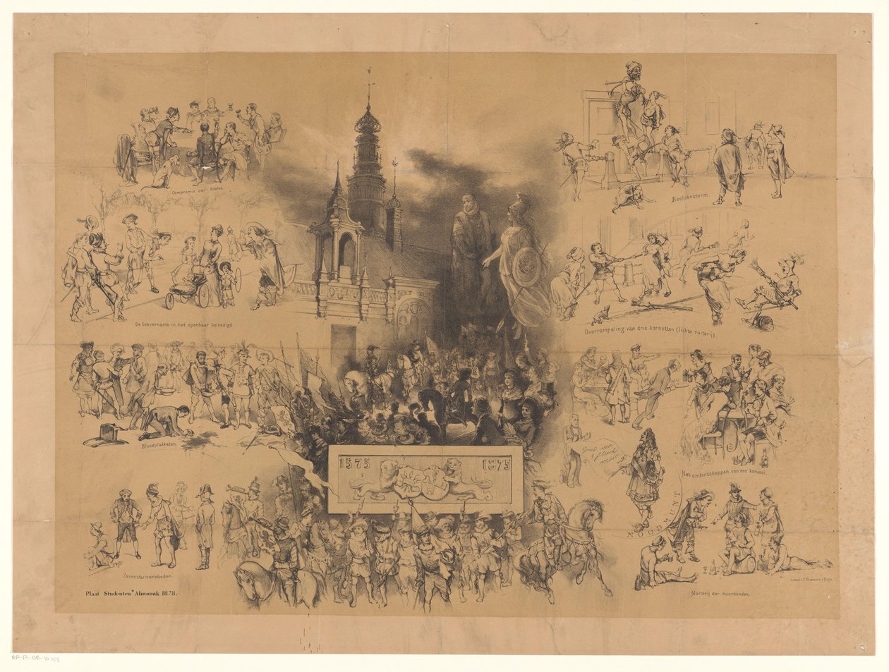 Masquerade During the Third Centenary of Leiden University by Jan Mesker