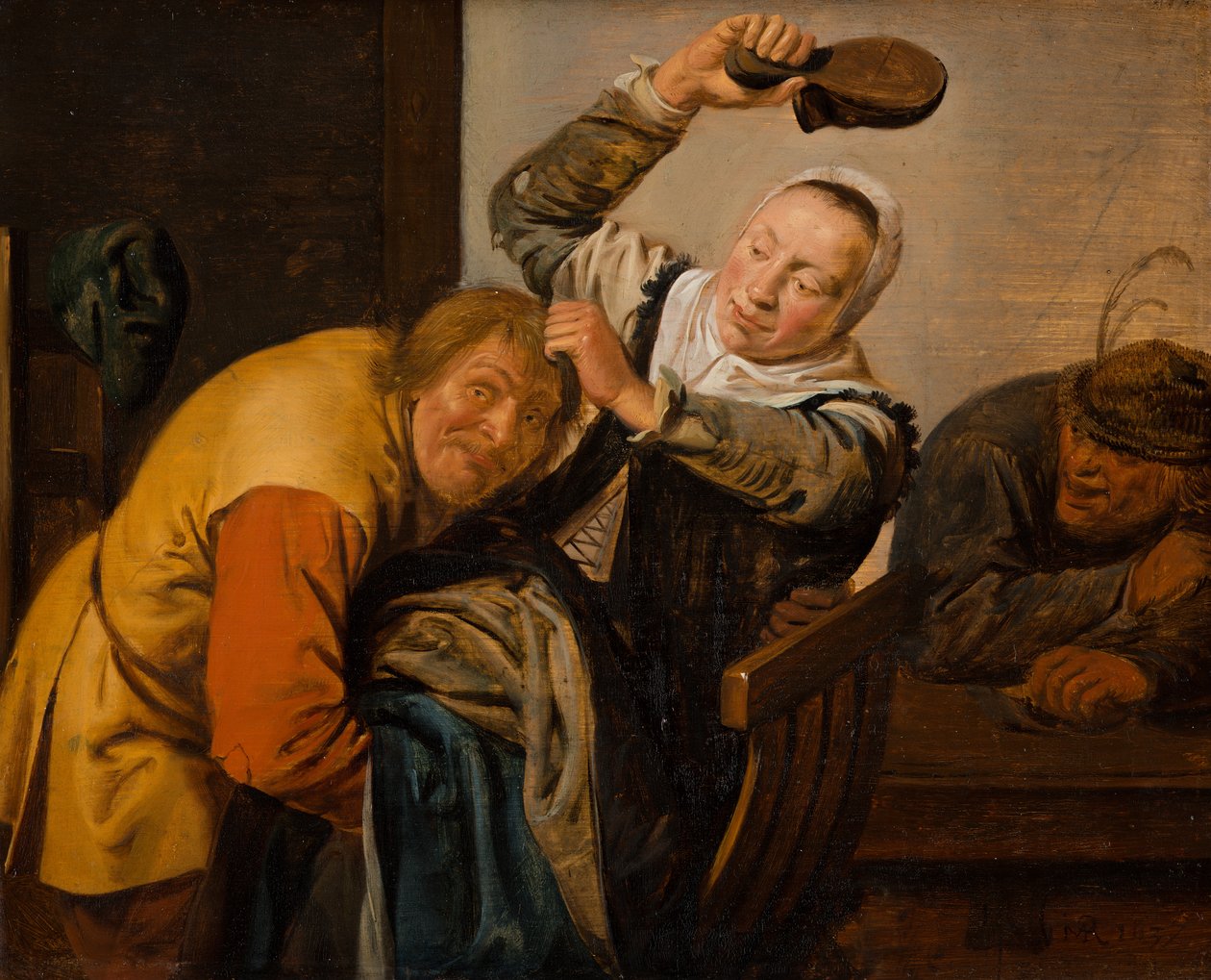 The Five Senses: Touch by Jan Miense Molenaer