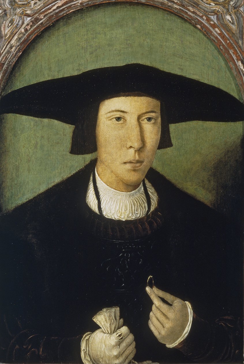 Portrait of a Young Man by Jan Mostaert