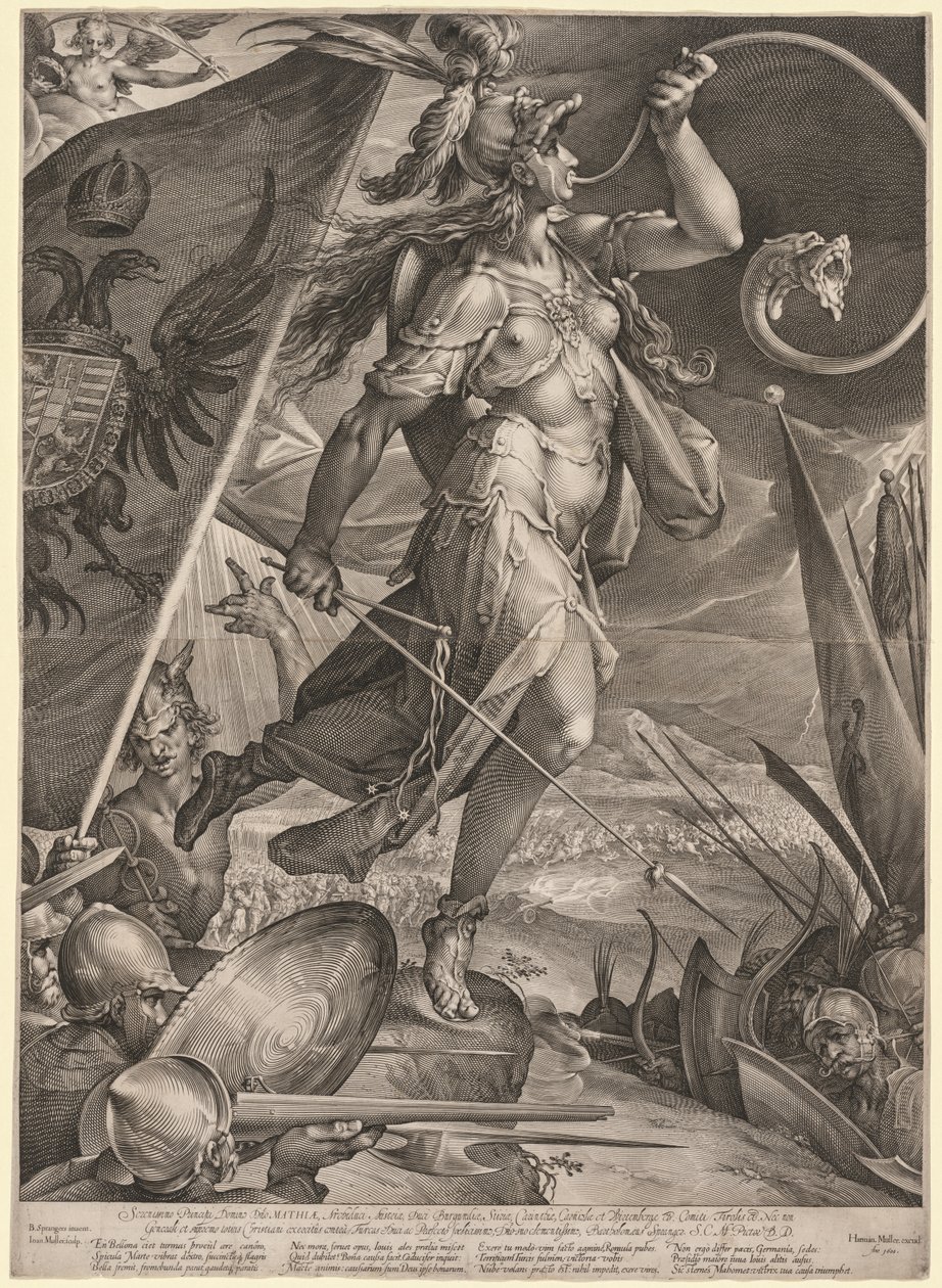 Bellona Leading the Armies of the Emperor against the Turks by Jan Muller