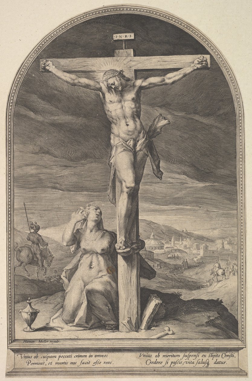 St. Mary Magdelen at the Foot of the Cross by Jan Muller