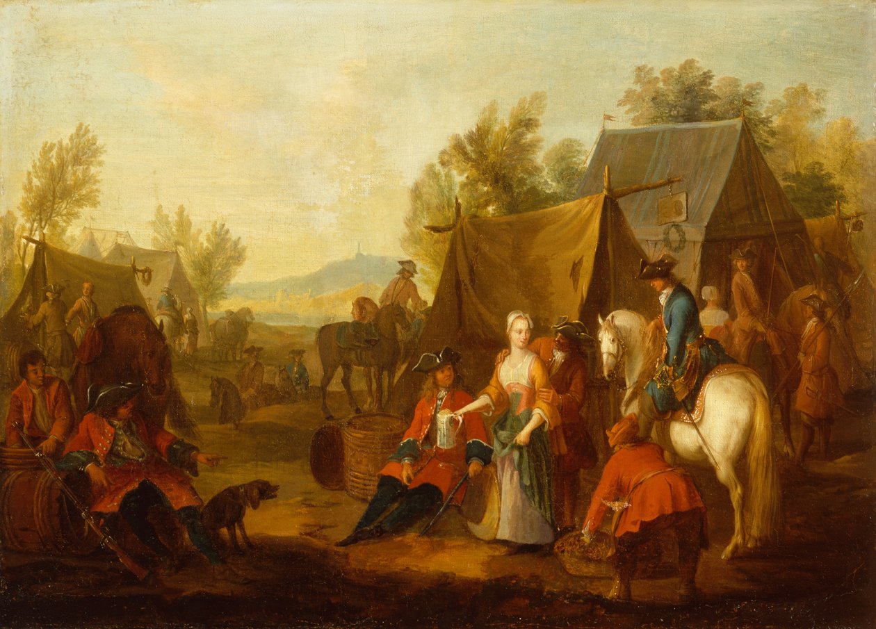 Military Camp by Jan Peeter Verdussen