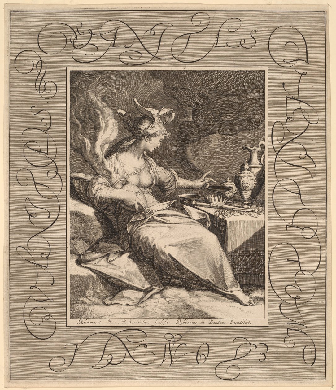 Vanity of Vanities, All is Vanity by Jan Pietersz Saenredam, after Abraham Bloemaert