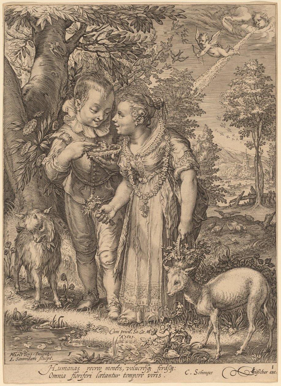 Spring by Jan Pietersz Saenredam after Hendrik Goltzius