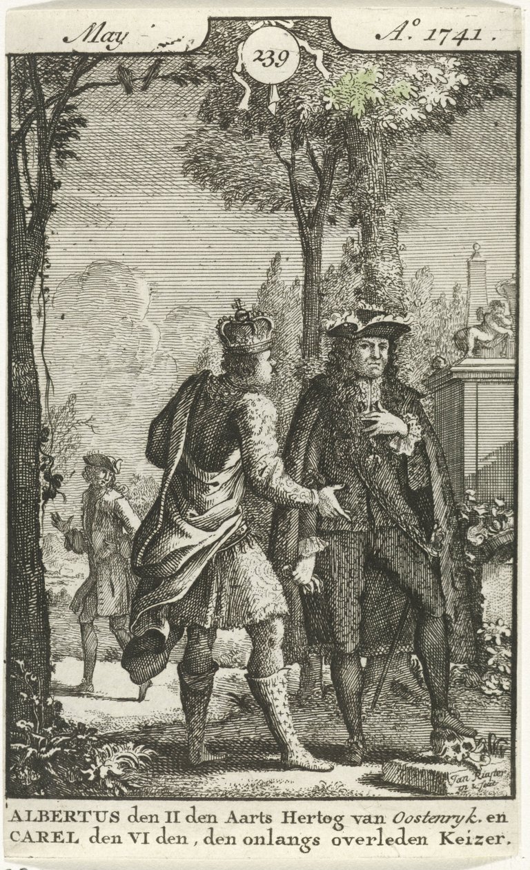 Conversation between Albrecht of Austria and Charles VI by Jan Ruyter