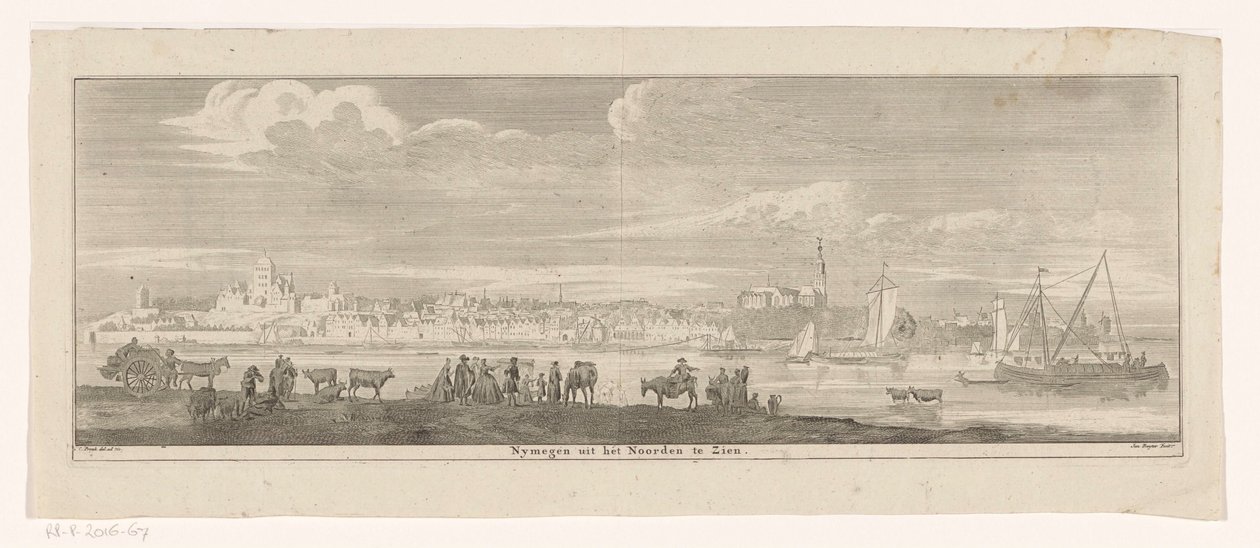 View of Nijmegen from the North by Jan Ruyter
