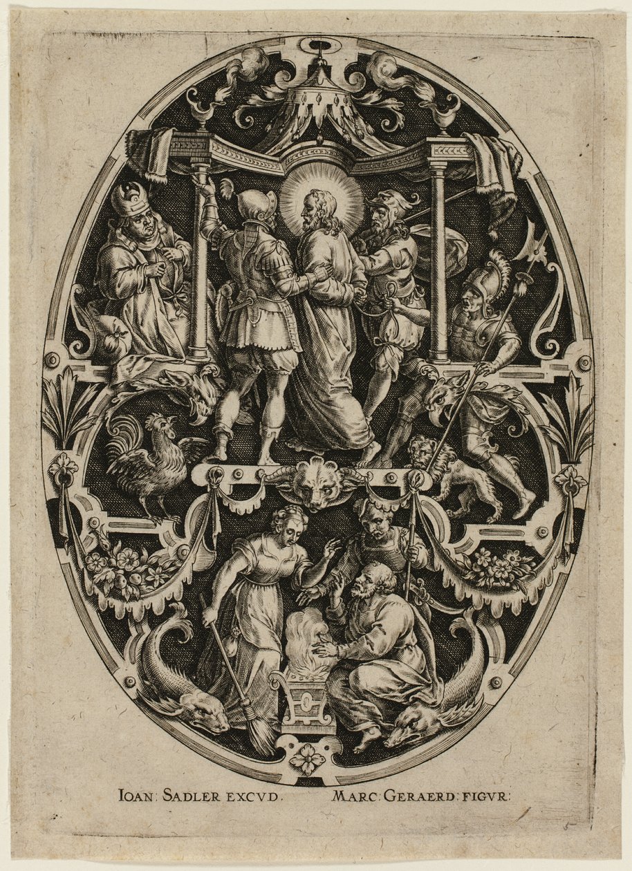 Arrest of Christ, from Passion of Christ by Jan Sadeler I