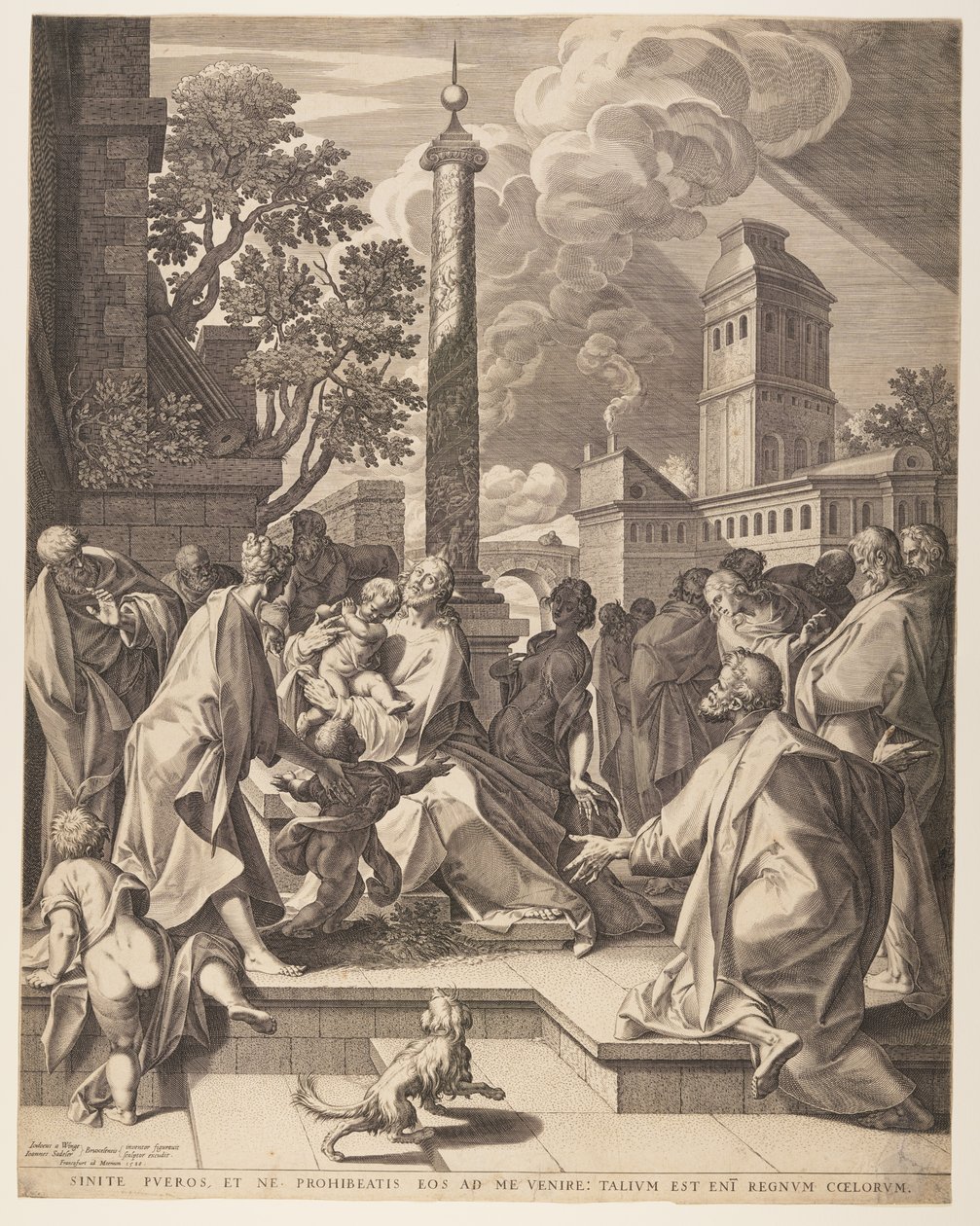 Christ and the Children by Jan Sadeler I