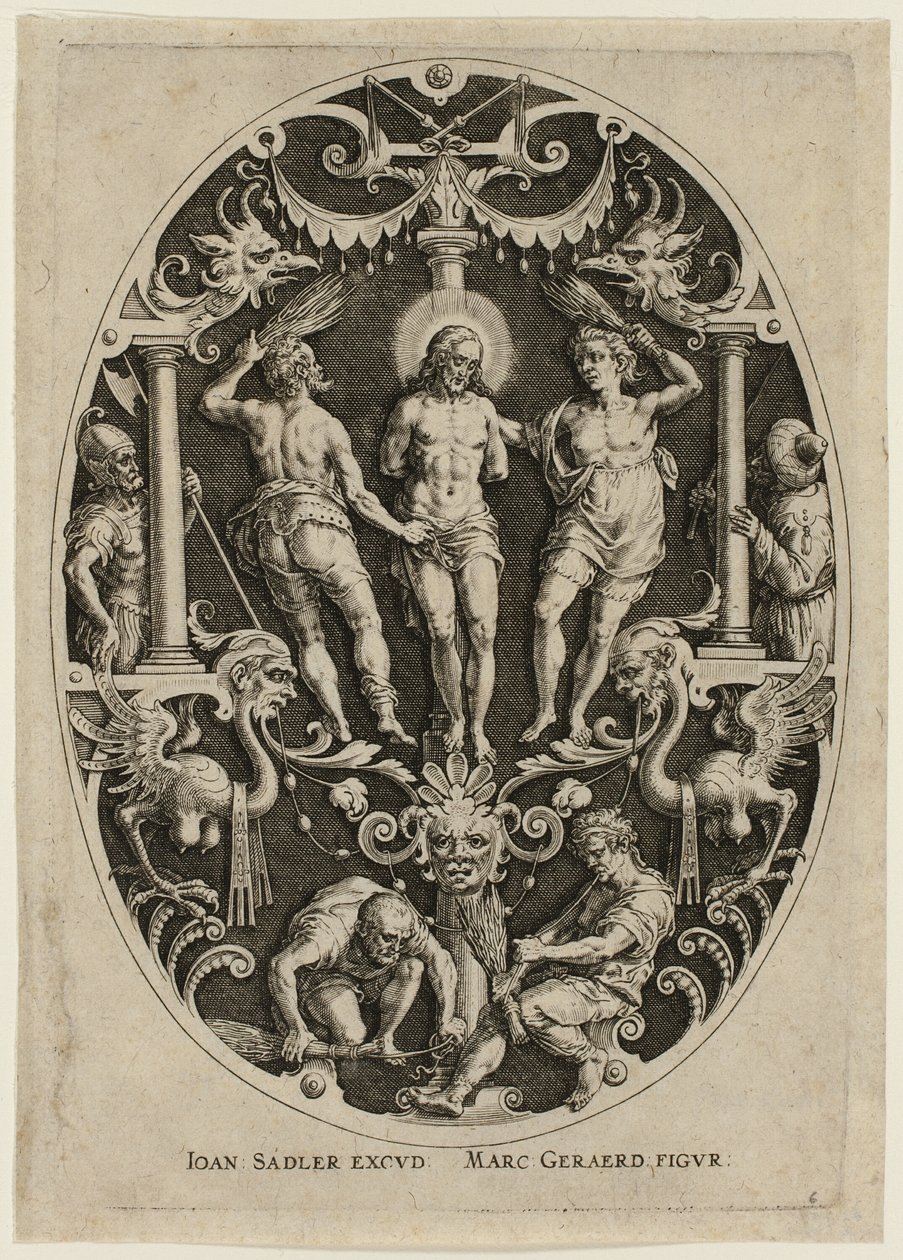 Flagellation, from Passion of Christ by Jan Sadeler I