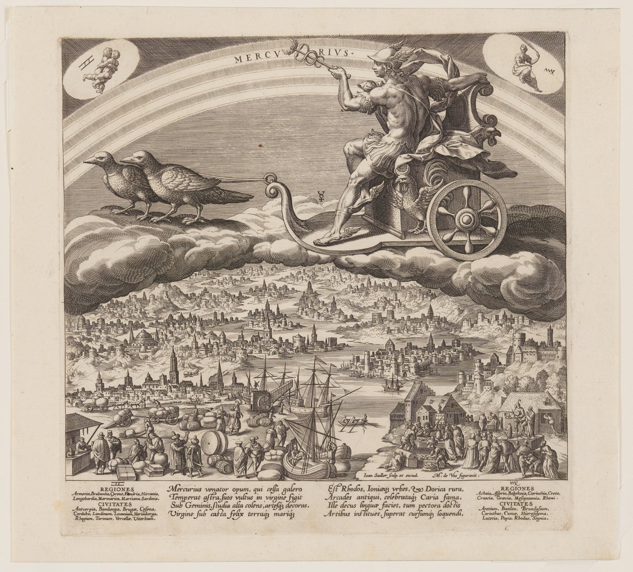 Mercury, from The Seven Planets by Jan Sadeler I