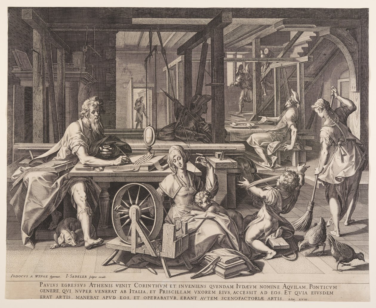St. Paul at Corinth by Jan Sadeler I