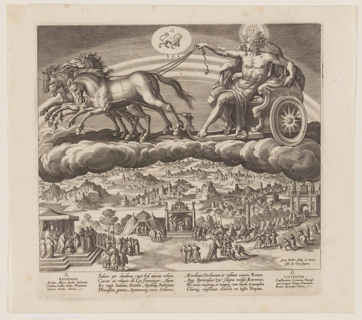 The Sun, from The Seven Planets by Jan Sadeler I
