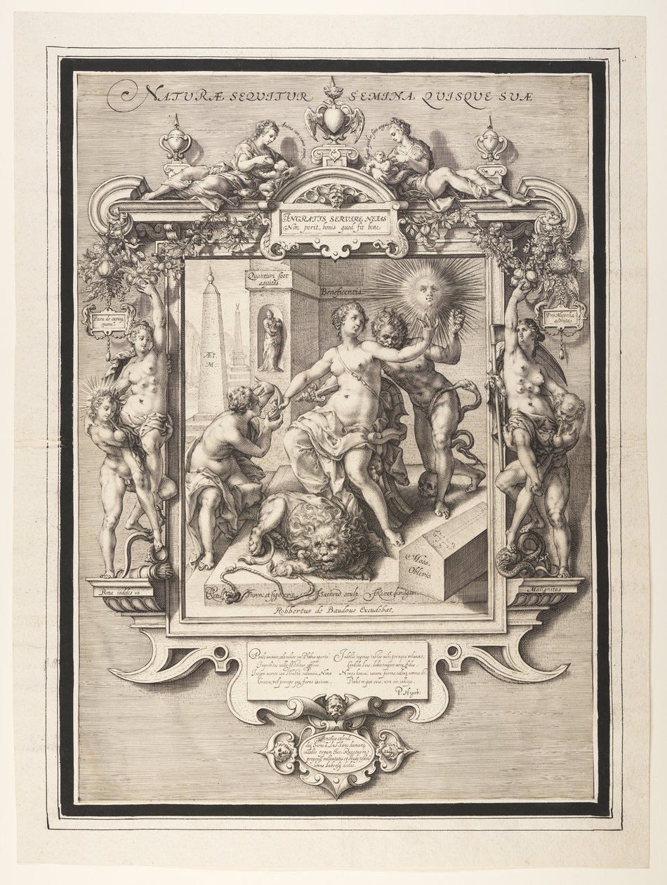 Allegory of Human Nature by Jan Saenredam: Fine art print